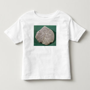 Stein eingeschrieben mit einem Jäger in der Wüst Kleinkind T-shirt
