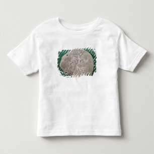 Stein eingeschrieben mit einem Jäger in der Wüst Kleinkind T-shirt