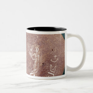 Stein eingeschrieben mit einem Tänzer Zweifarbige Tasse
