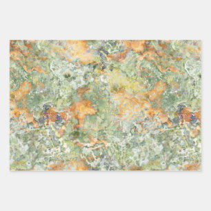 Stein-Marmor-Design Wrapping Paper Sheets Geschenkpapier Set