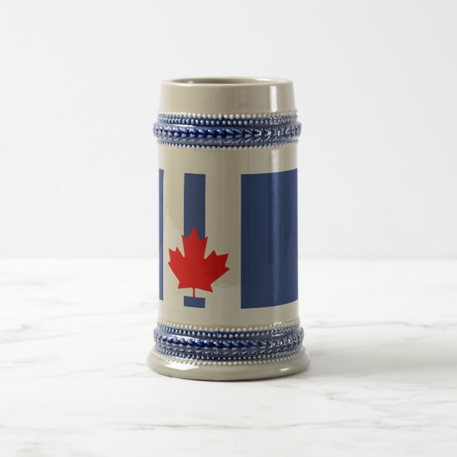 Stein mit Flagge von Toronto, Kanada Bierglas (Mittel)