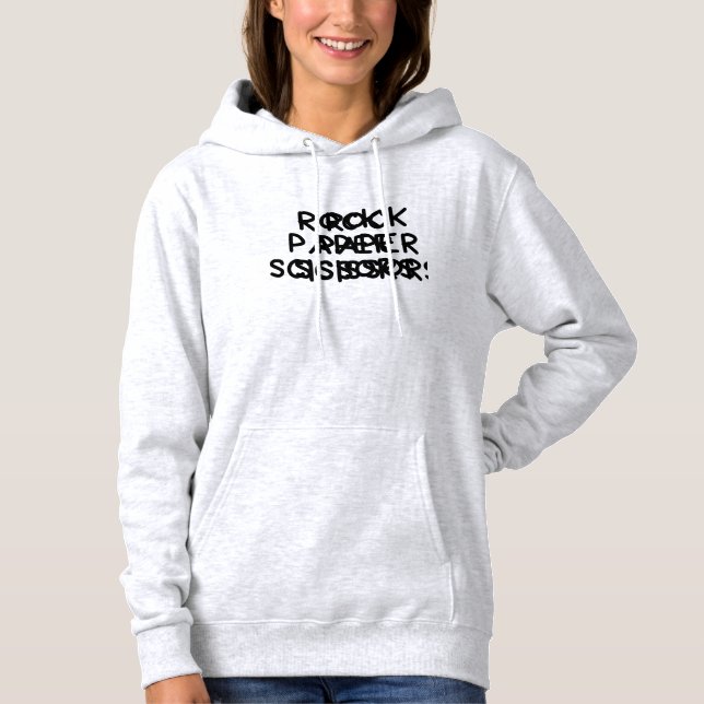Stein Papier Schere Hoodie (Vorderseite)