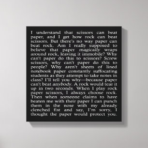 Stein, Papier, Schere Leinwanddruck