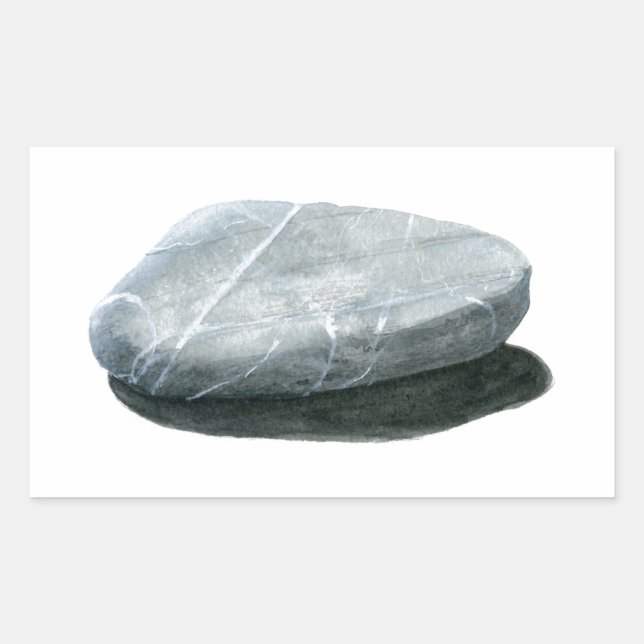 Stein Rechteckiger Aufkleber (Vorderseite)