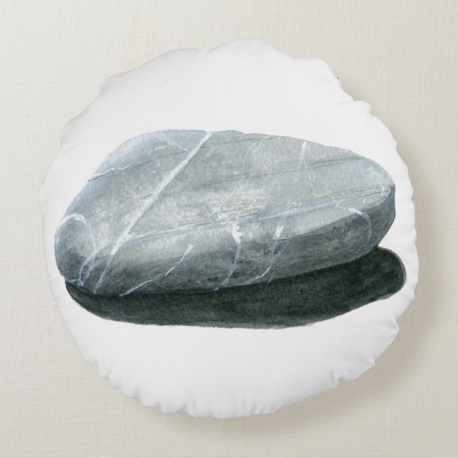 Stein Rundes Kissen (Rückseite)