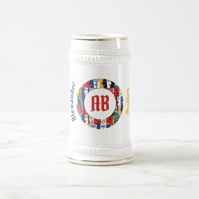 Stein-Stein Bierglas (Mittel)