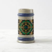 Stein Tasse mit brasilianischem Colors Design
