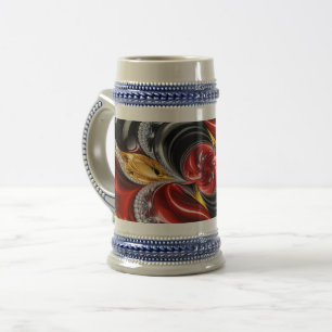 Stein Tasse mit deutschem Farbdesign