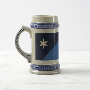 Stein Tasse mit Flagge von Kolumbien, South Caroli