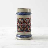 Stein-Tasse mit norwegischem Farbdesign