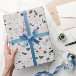 Stein Terrazzo-Muster Geschenkpapier