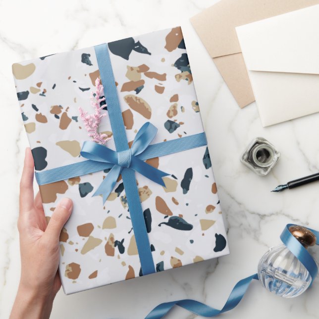 Stein-Terrazzo-Muster  Geschenkpapier (Schenken)