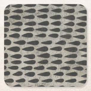 Stein - Tropfen Rechteckiger Pappuntersetzer