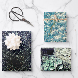 Stein und Stein, Wände, Kies, Gebäude Geschenkpapier Set