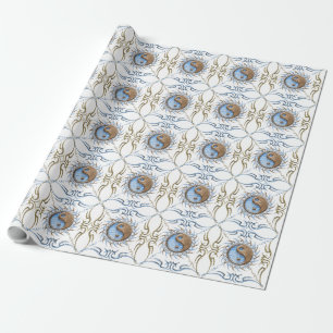Stein und Wasser Yin Yang Geschenkpapier
