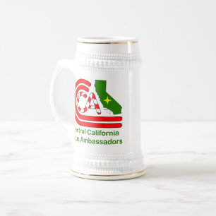 Stein - Wappen/CCCA-Logo von Botschafter Bierglas