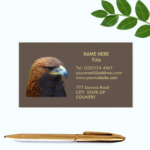 Steinadler auf Braun Visitenkarte