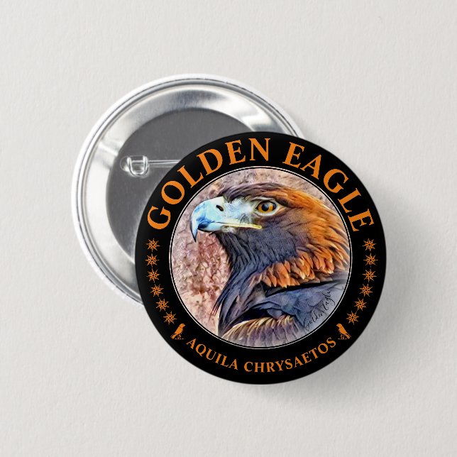 Steinadler Button (Vorne & Hinten)