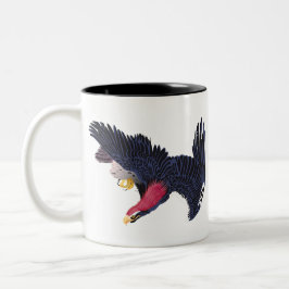 Steinadler in Flug Zweifarbige Tasse