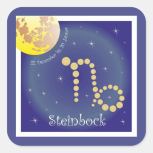 Steinbock 22. Dezember bis 20. Januar Aufkleber
