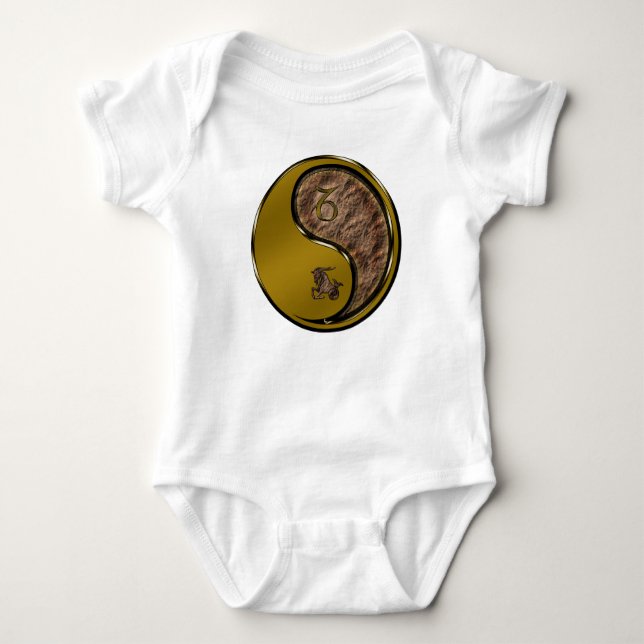 Steinbock Baby Strampler (Vorderseite)