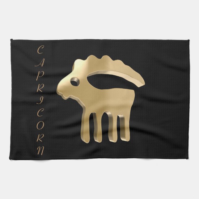 Steinbock, Capricorno Handtuch (Horizontal)