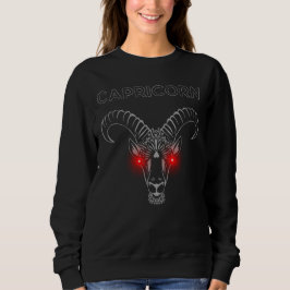 Steinbock Darkle Astrologie | Minimaler Okkulter T Sweatshirt