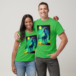 Steinbock das Meeresziegen Zodiac Zeichen T-Shirt