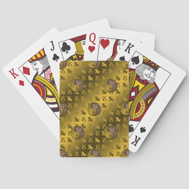 Steinbock der Seebock Spielkarten (Rückseite)