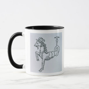 Steinbock (die Ziege) eine Illustration vom 'Poe Tasse