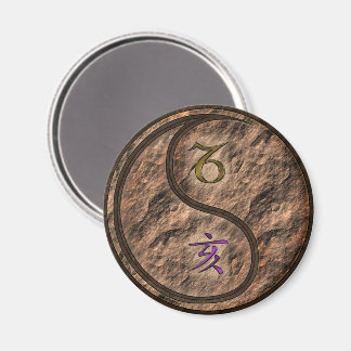 Steinbock & Erde Eber Magnet