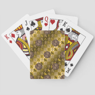 Steinbock & Erde-Ratte Spielkarten
