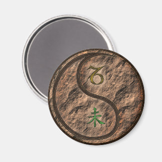 Steinbock & Erde Ziege Magnet