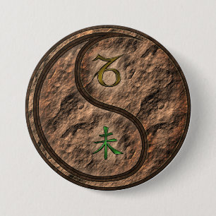 Steinbock & Erdziege Button