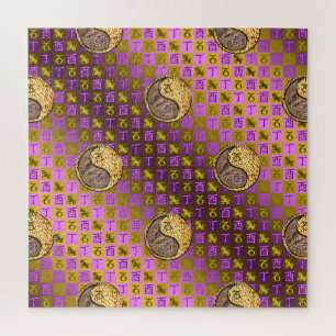 Steinbock & Feuer Hahn Puzzle
