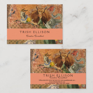 Steinbock-Frau Ziege Whimsical Spaß Visitenkarte