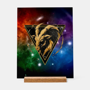 Steinbock-Galaxie-Tierkreis Acrylschild
