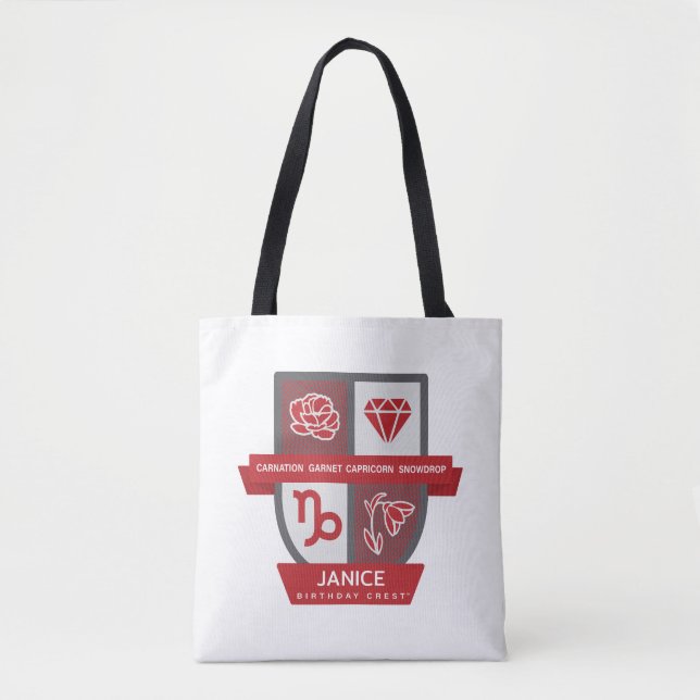 Steinbock-Geburtstagswappen™ für 1.-19. Januar (Vorderseite)