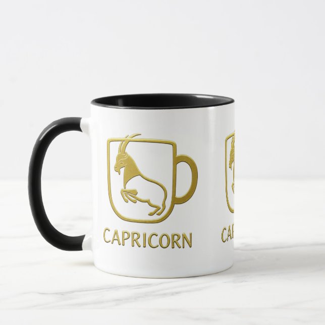 Steinbock Golden Zodiac Tasse | (Links)