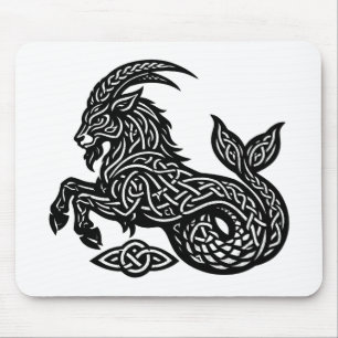 Steinbock — Heiße Tinte Zodiak Ziege‑Fisch Mousepad