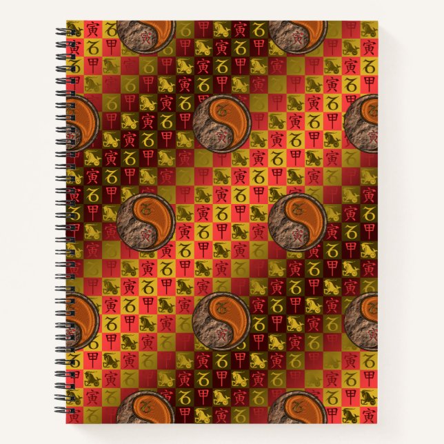 Steinbock & Holz Tiger Notizbuch (Vorderseite)