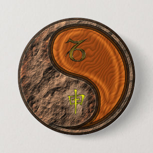 Steinbock & Holzaffe Button