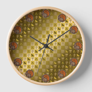 Steinbock & Holzratte Uhr