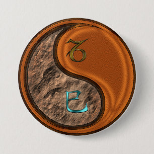 Steinbock & Holzschlange Button