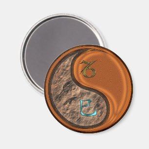Steinbock & Holzschlange Magnet