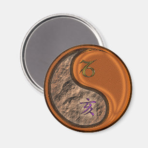 Steinbock & Holzschwein Magnet