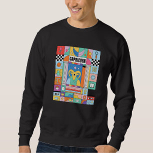 Steinbock-Horoskop Abstrakte Tierkreiszeichen Myst Sweatshirt