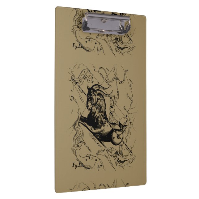 Steinbock-Konstellation Hevelius 1690 auf Taupe Klemmbrett (Rechts)