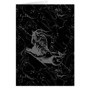 Steinbock-Konstellations-Karte Hevelius Stich