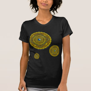 Steinbock-Mandala-Damenshirt dunkel T-Shirt
